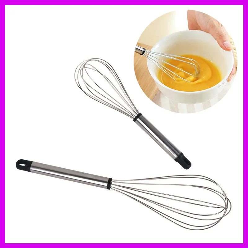 30cm Stainless Steel Balloon Wire Whisk Manual Egg Beater Kitchen Baking Utensil Milk Cream Butter Chocolates Cake Cooking Tools
30cm Stainless Steel Balloon Wire Whisk Manual Egg Beater Kitchen Baking Utensil Milk Cream Butter Chocolates Cake Cooking Tools