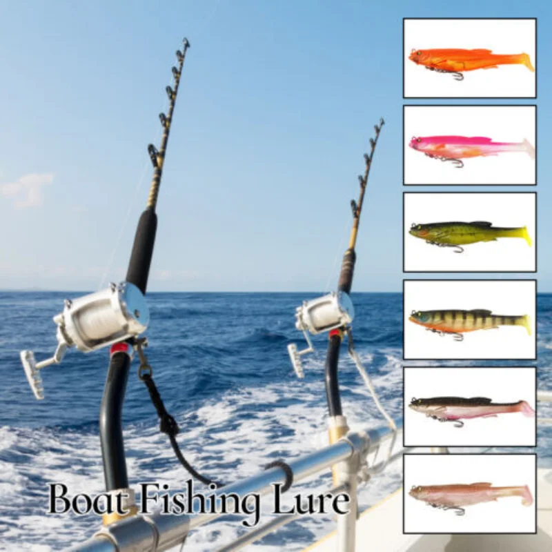 12.5cm/21g Soft Bait Soft Rubber Treble Hook Artificial T-tail Swivel Bionic Bait Prop Outdoor Fishing Quick Fish Gathering
12.5cm/21g Soft Bait Soft Rubber Treble Hook Artificial T-tail Swivel Bionic Bait Prop Outdoor Fishing Quick Fish Gathering