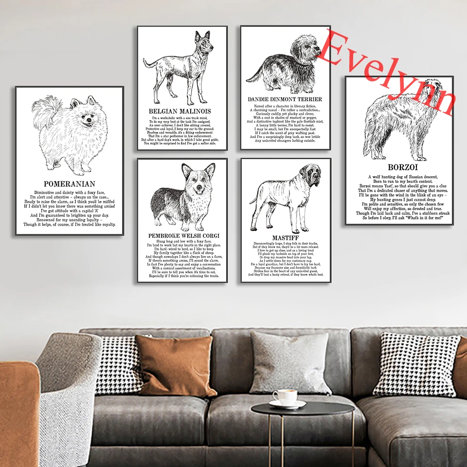 Pomeranian Belgian Malinois Dandie Dinmont Terrier Borzoi Mastiff Pembroke Welsh Corgi Animal Dog Print Poster Home Decor Canvas
Pomeranian Belgian Malinois Dandie Dinmont Terrier Borzoi Mastiff Pembroke Welsh Corgi Animal Dog Print Poster Home Decor Canvas