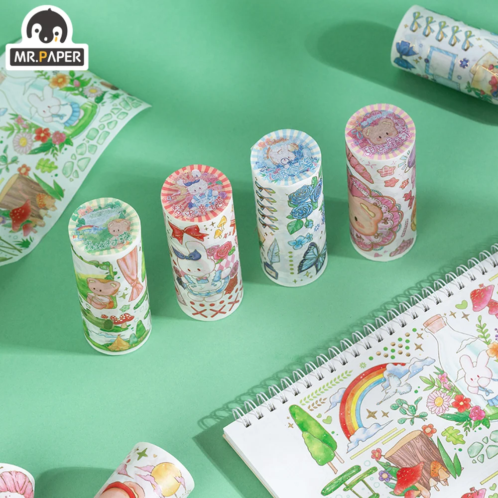 Mr.paper 4 Styles Cute Bronzing Washi Tape Cartoon Scrapbook Diary Decoration DIY Material Stationery Sticker Tape
Mr.paper 4 Styles Cute Bronzing Washi Tape Cartoon Scrapbook Diary Decoration DIY Material Stationery Sticker Tape