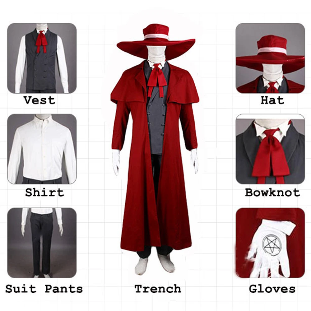 Аниме Косплей Костюм охотника вампира Хеллсинг Алукард крутые мужские костюмы с высоким содержанием хлопка красное пальто Лучшие наряды о...
Аниме Косплей Костюм охотника вампира Хеллсинг Алукард крутые мужские костюмы с высоким содержанием хлопка красное пальто Лучшие наряды о...