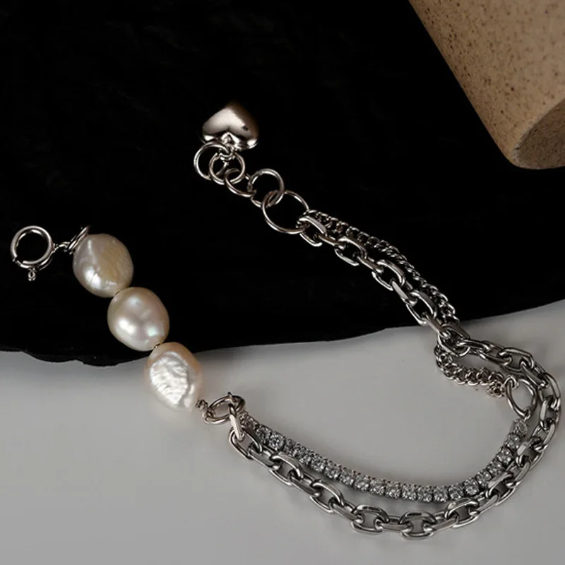 Youth of Vigor Solid 925 Silver Baroque Pearls Unique Multi Chains Statement Bracelet Y1S2B21036
Youth of Vigor Solid 925 Silver Baroque Pearls Unique Multi Chains Statement Bracelet Y1S2B21036