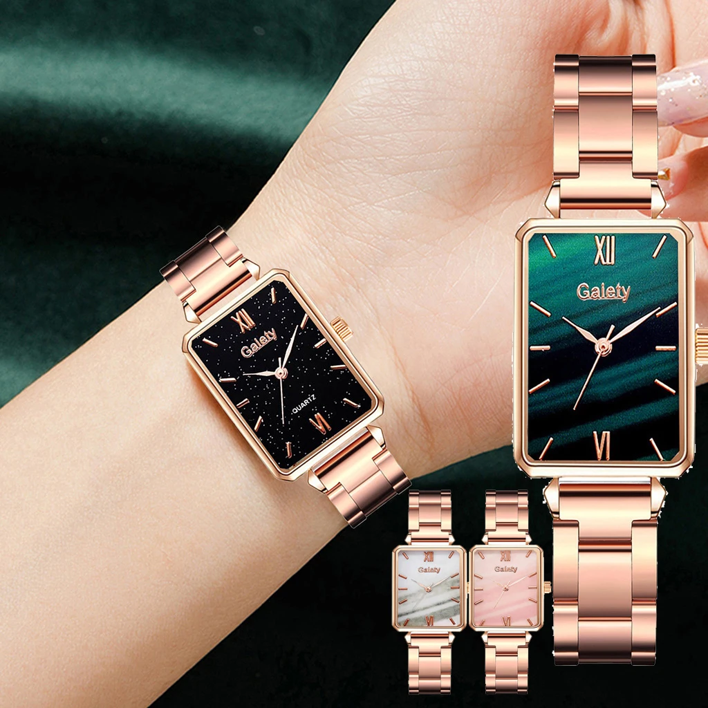 Montre Femme Women's Watches New Fashion Clocks Stainless Rose Belt Green Rectangle 2022 Luxury Gift Ladies Watch Zegarek Damski
Montre Femme Women's Watches New Fashion Clocks Stainless Rose Belt Green Rectangle 2022 Luxury Gift Ladies Watch Zegarek Damski