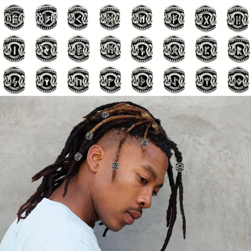 24Pcs Vintage West Coast Paracord Norse Viking Rune Metal Beads DIY Antique Bracelet Hair Beards dreads Dreadlock Accessories
24Pcs Vintage West Coast Paracord Norse Viking Rune Metal Beads DIY Antique Bracelet Hair Beards dreads Dreadlock Accessories