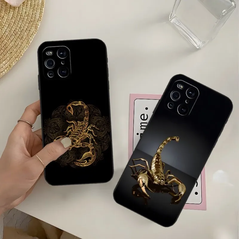 Gold Scorpion Hybrid Phone Case For OPPO Reno 6 Pro 7 Find X3 Neo A54 A55 X5 A16 A57 A92 A93 A74 A94 K9 K9S Back Cover
Gold Scorpion Hybrid Phone Case For OPPO Reno 6 Pro 7 Find X3 Neo A54 A55 X5 A16 A57 A92 A93 A74 A94 K9 K9S Back Cover