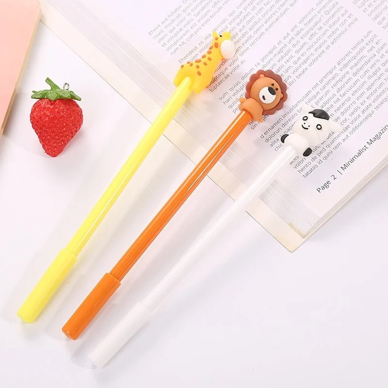 3pcs Cartoon Animal Gel Pen Kawaii Pens 0.5mm Black Refill School Office Stationery Suppliers Gifts
3pcs Cartoon Animal Gel Pen Kawaii Pens 0.5mm Black Refill School Office Stationery Suppliers Gifts