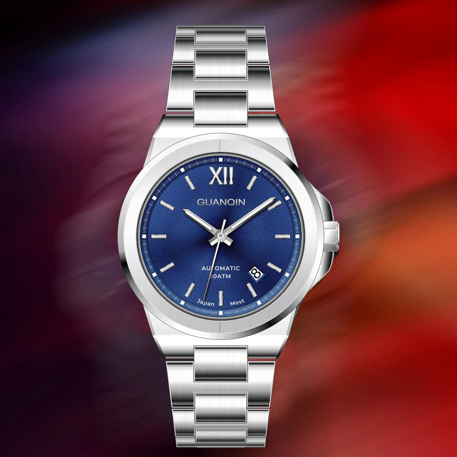 

GUANQIN EAGLE 2022 New Men's Mechanical Wristwatch Automatic watch men Luxury Sapphire mirror 10ATM Waterproof Clock man