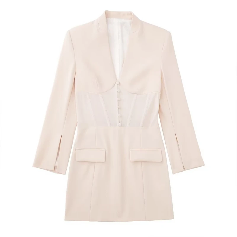 women's autumn new style corset Suit Mode long sleeves splicing dress Slim fit mini skirt
women's autumn new style corset Suit Mode long sleeves splicing dress Slim fit mini skirt