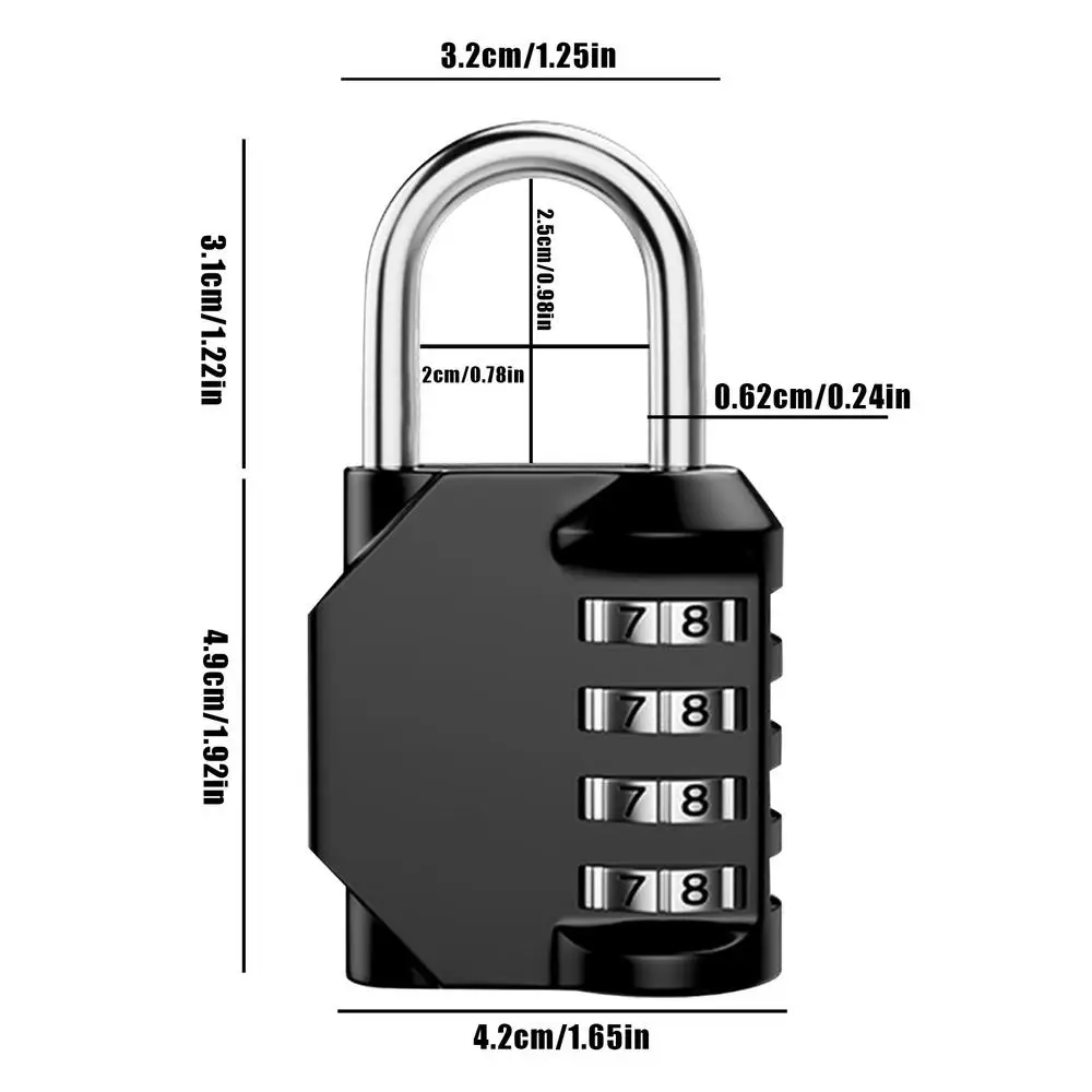 Кодовый навесной замок 4 цифр
Кодовый навесной замок 4 цифр