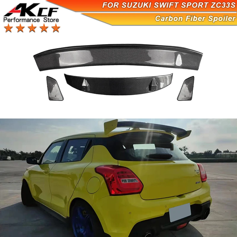 ZC33S Carbon Fiber Spoiler For Suzuki SWIFT Sport ZC33S 2019-2021 Carbon Trunk Spoiler Flaps Rear Wing
ZC33S Carbon Fiber Spoiler For Suzuki SWIFT Sport ZC33S 2019-2021 Carbon Trunk Spoiler Flaps Rear Wing
