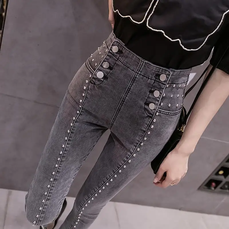 New Women Jeans Autumn Elastic Pencil Trousers Female High Waist Tight Clothing Ladies Slim Fit Casual Skinny Denim Pants G27
New Women Jeans Autumn Elastic Pencil Trousers Female High Waist Tight Clothing Ladies Slim Fit Casual Skinny Denim Pants G27