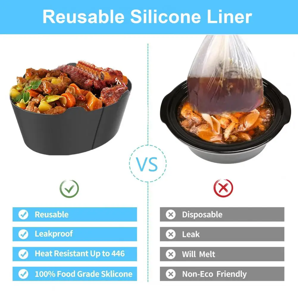 Durable Cooker Liner Easy to Use Solid Color Stewpot Replacement Mat Cooking Tool Safe Stew Pot Divider Kitchen Supplies
Durable Cooker Liner Easy to Use Solid Color Stewpot Replacement Mat Cooking Tool Safe Stew Pot Divider Kitchen Supplies