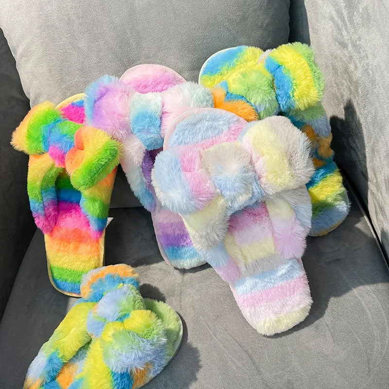 Women Slippers Design Winter House Furry Slippers Women Cross Fluffy Fur Home Slides Flat Indoor Floor Shoes Ladies Flip Flops
Women Slippers Design Winter House Furry Slippers Women Cross Fluffy Fur Home Slides Flat Indoor Floor Shoes Ladies Flip Flops