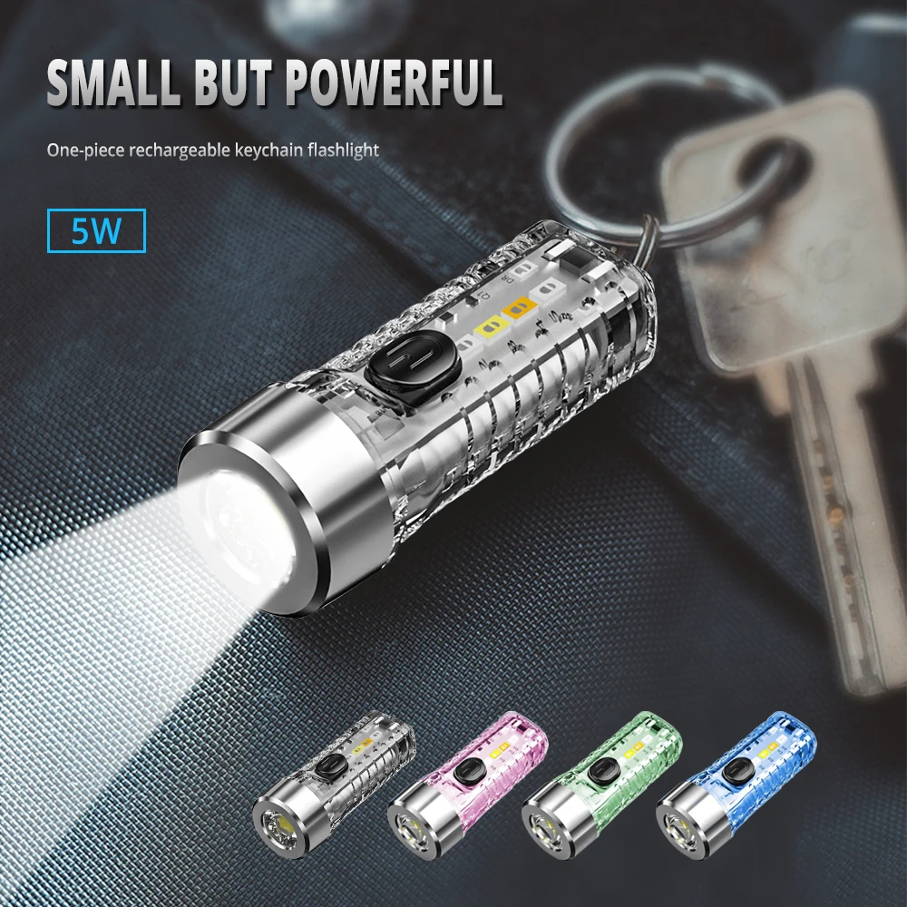 Mini Key Chain Lamp Luminous USB Charging Multi-function Red Blue Strong Lights Flashlight Portable for Outdoor Camping Hiking 
Mini Key Chain Lamp Luminous USB Charging Multi-function Red Blue Strong Lights Flashlight Portable for Outdoor Camping Hiking