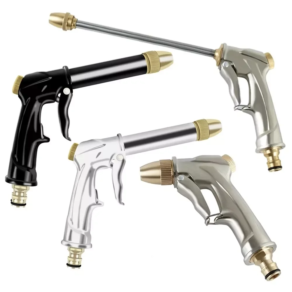 Portable High-pressure Water Gun Adjustable Metal Cleaning Car Wash Machine Garden Watering Hose Nozzle Sprinkler Foam Water Gun 
Portable High-pressure Water Gun Adjustable Metal Cleaning Car Wash Machine Garden Watering Hose Nozzle Sprinkler Foam Water Gun