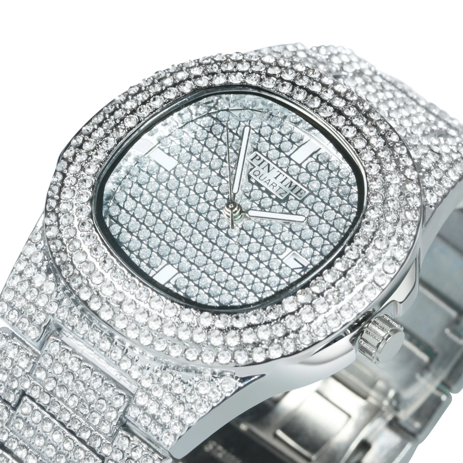 Мужские кварцевые часы с браслетом из нержавеющей стали 
Мужские кварцевые часы с браслетом из нержавеющей стали