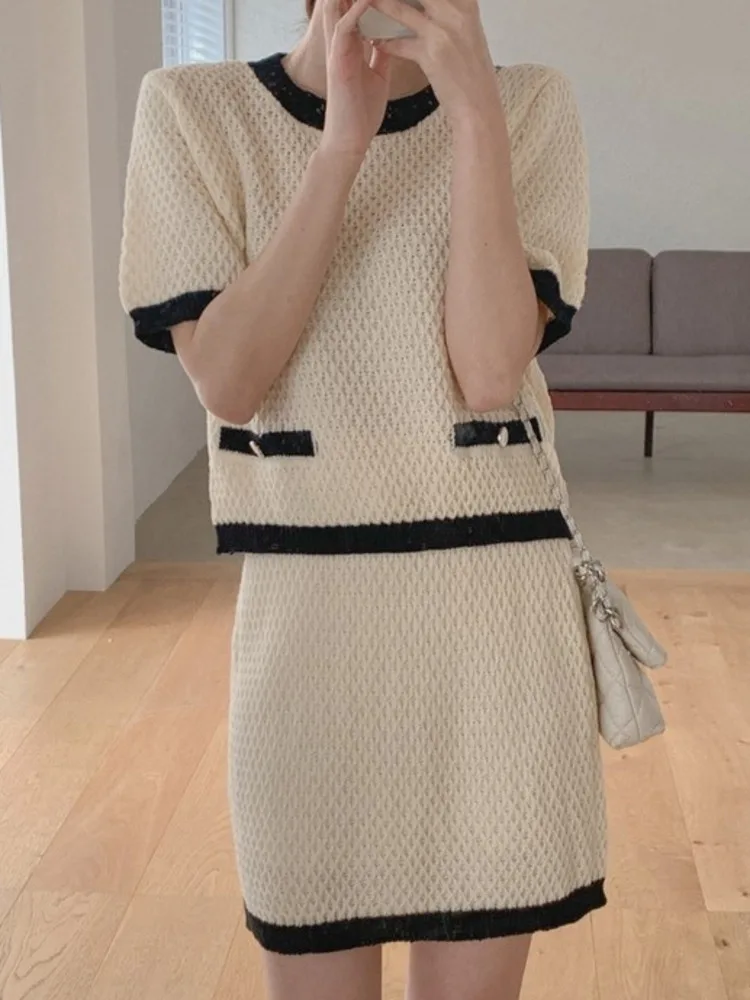 2022 summer Knit Two Piece Set Women Crop Top +Skirts shorts Sets Pullover Suits ensemble femme 2pcs Womens Outfits ropa mujer
2022 summer Knit Two Piece Set Women Crop Top +Skirts shorts Sets Pullover Suits ensemble femme 2pcs Womens Outfits ropa mujer