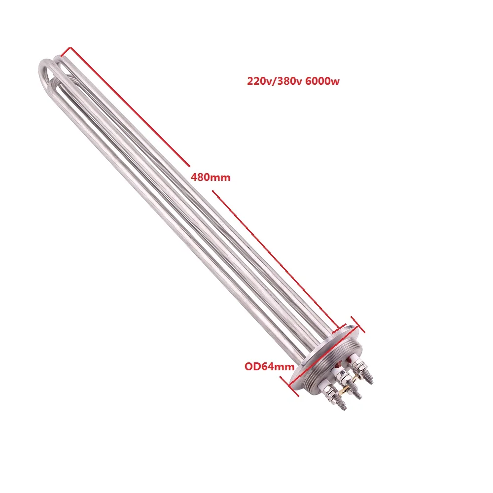 DERNORD 2 Tri-clamp OD64mm220V/380V 6KW Low Watt Density Heater Electric Heating Element for Brewery and Distilling
DERNORD 2 Tri-clamp OD64mm220V/380V 6KW Low Watt Density Heater Electric Heating Element for Brewery and Distilling