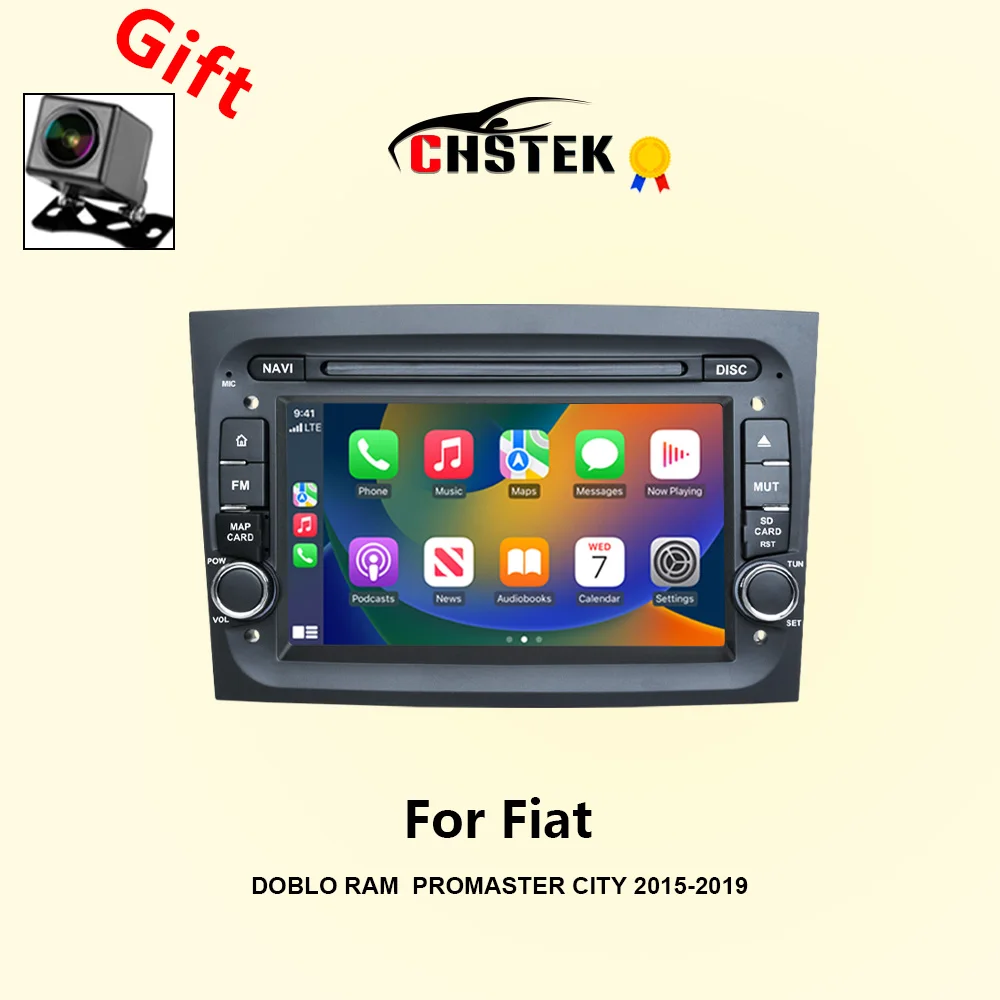 Автомобильный радиоприемник CHSTEK Carplay для Fiat Doblo Ram Promaster City 2015-2019 мультимедийная