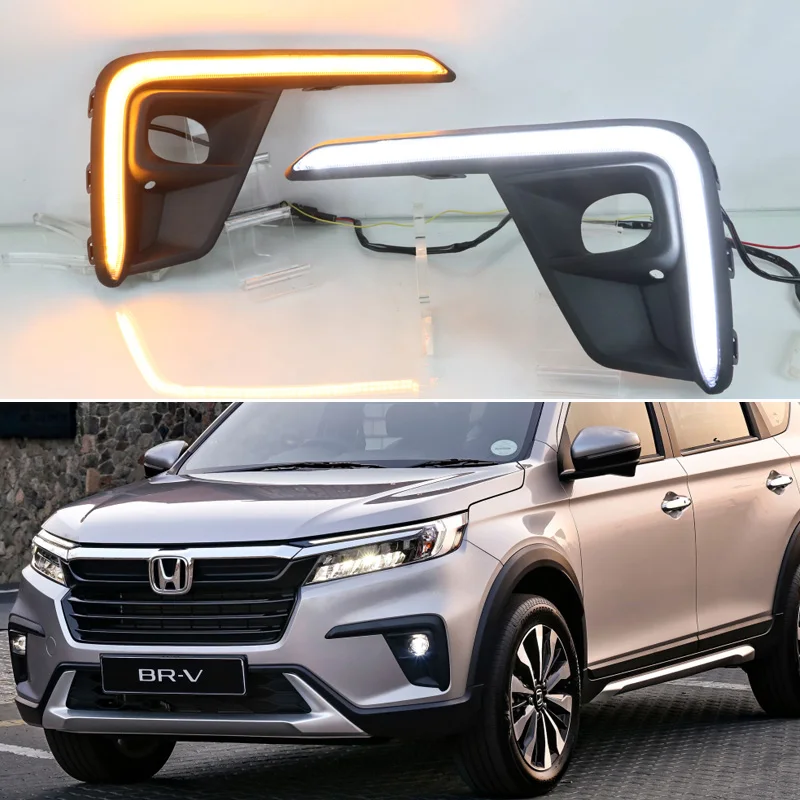 2 шт. для Honda BR-V BRV 2022 2023 LED дневные ходовые фонари водонепроницаемый желтый указатель поворота телефон бампер DRL противотуманная лампа
2 шт. для Honda BR-V BRV 2022 2023 LED дневные ходовые фонари водонепроницаемый желтый указатель поворота телефон бампер DRL противотуманная лампа