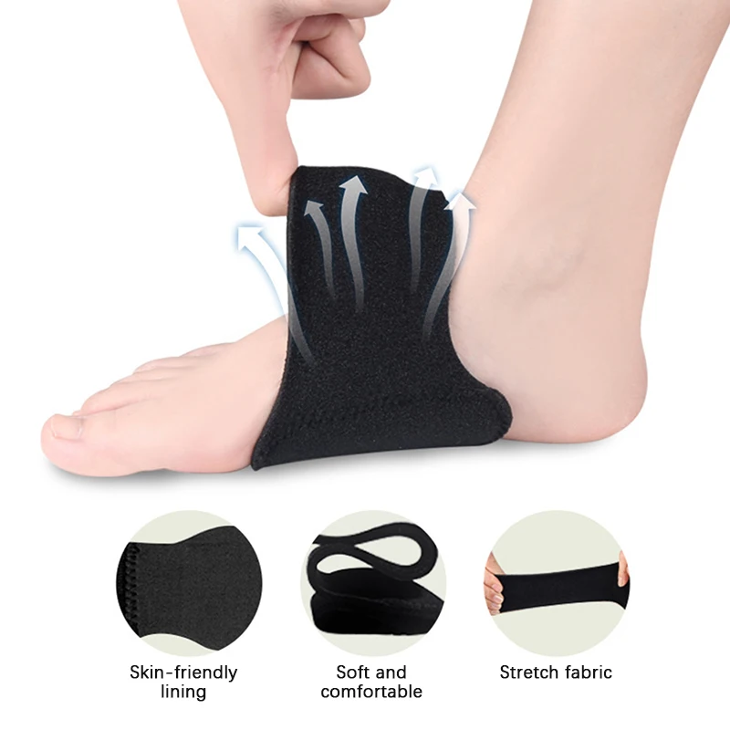 

1Pair Arch Pad Support For Flat Foot Correction High Arch Cushioning Plantar Fasciitis Pain Relief Foot Pads Orthopedic Insole