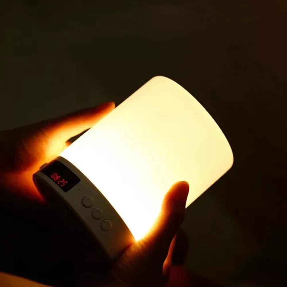 Portable Wireless Speaker Touch Pat Light Player Bluetooth Speaker Colorful LED Night Light Bedside Table Lamp for Better Sleeps
Portable Wireless Speaker Touch Pat Light Player Bluetooth Speaker Colorful LED Night Light Bedside Table Lamp for Better Sleeps