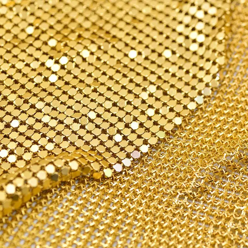 3Mm Mesh Metal Material Fabric 45x150cm for Diy Dress Bag Shoes Electroplated Aluminum Fabric Mesh Metal Sequins Material
3Mm Mesh Metal Material Fabric 45x150cm for Diy Dress Bag Shoes Electroplated Aluminum Fabric Mesh Metal Sequins Material