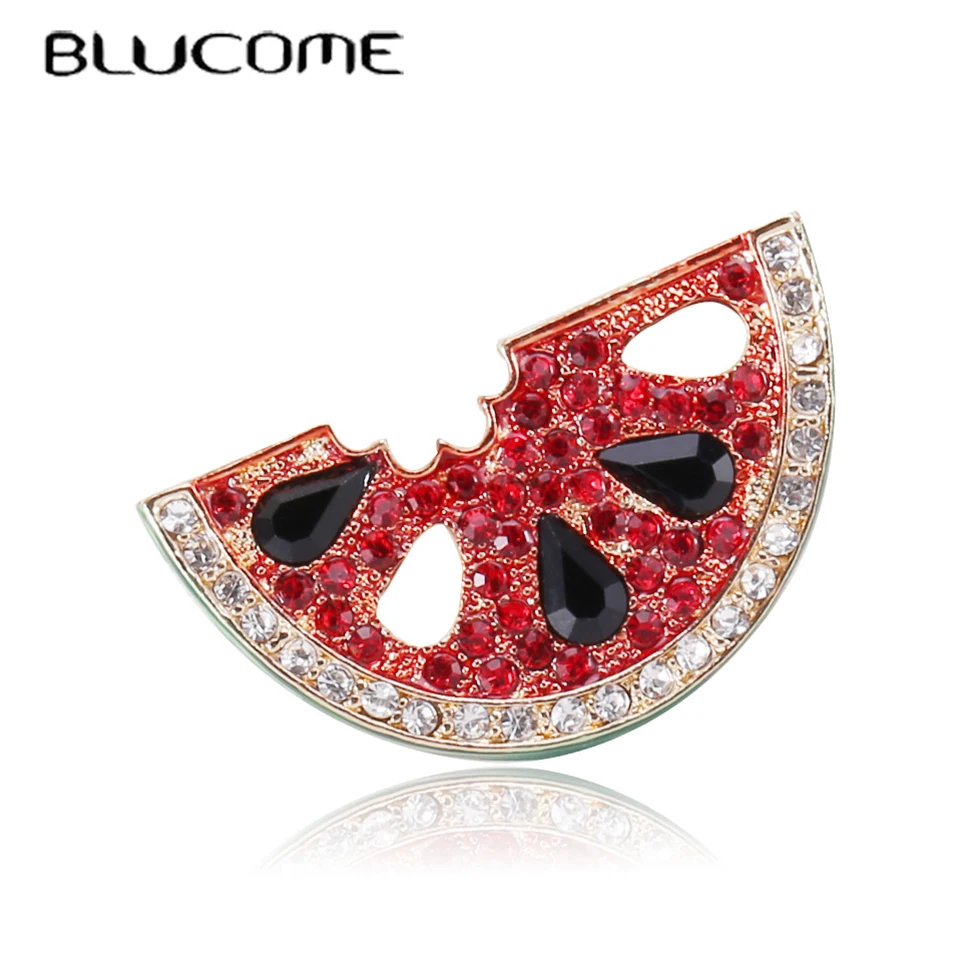 Blucome Fashion New Alloy Diamond-encrusted Watermelon Brooch Simple and Versatile Dripping Oil Fruit Anti-glare Collar Pin
Blucome Fashion New Alloy Diamond-encrusted Watermelon Brooch Simple and Versatile Dripping Oil Fruit Anti-glare Collar Pin