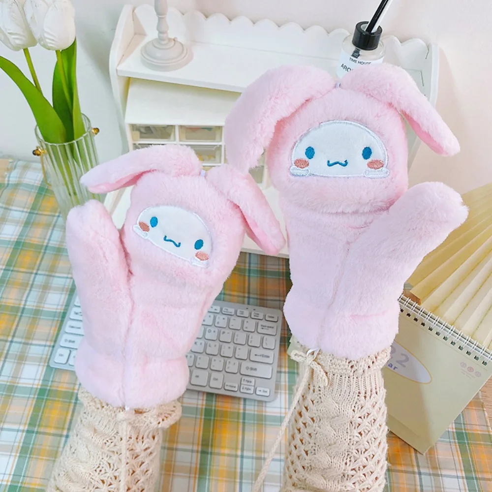Cute Rabbit Fur Knit Mittens Plush Fingerless Gloves Flip Half Finger Driving Glove Winter Soft Warm Thick Gloves for Women Girl
Cute Rabbit Fur Knit Mittens Plush Fingerless Gloves Flip Half Finger Driving Glove Winter Soft Warm Thick Gloves for Women Girl