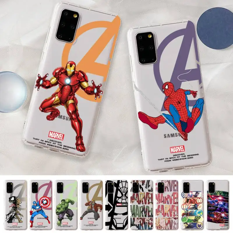 Marvel Avengers Super Heroes Phone Case for Samsung A51 A52 A71 A12 for Redmi 7 9 9A for Huawei Honor8X 10i Clear Case
Marvel Avengers Super Heroes Phone Case for Samsung A51 A52 A71 A12 for Redmi 7 9 9A for Huawei Honor8X 10i Clear Case