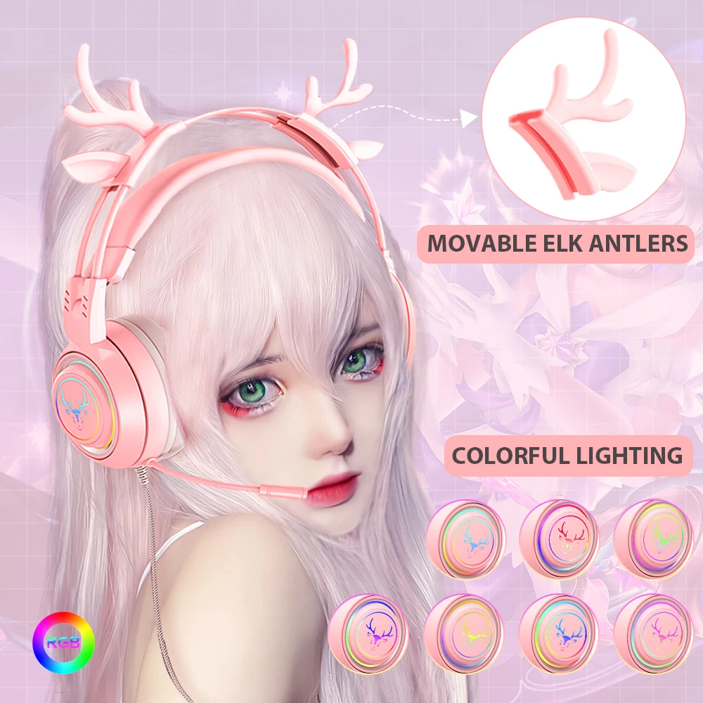 Милая RGB гарнитура для геймеров с микрофоном для девочек, игровая гарнитура для ПК PS4/5 ноутбук XBOX, проводные наушники с шумоподавлением, пода...
Милая RGB гарнитура для геймеров с микрофоном для девочек, игровая гарнитура для ПК PS4/5 ноутбук XBOX, проводные наушники с шумоподавлением, пода...