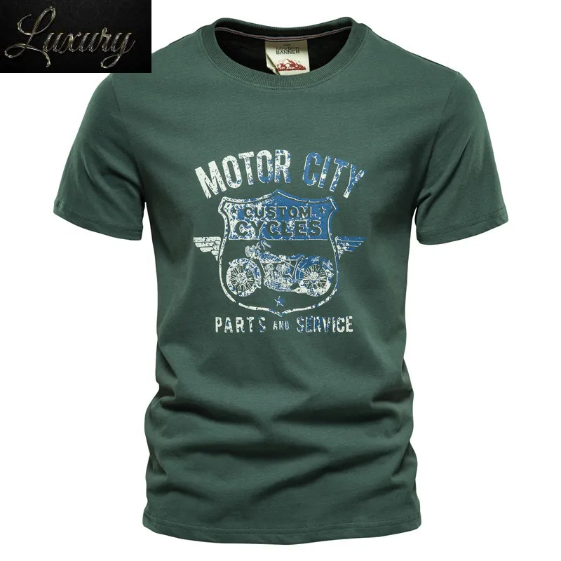 Motorcycle Printed Mens T Shirt Quality 100% Cotton Fashion Slim Fit Top Tees Casual Streetwear O-neck T-shirt
Motorcycle Printed Mens T Shirt Quality 100% Cotton Fashion Slim Fit Top Tees Casual Streetwear O-neck T-shirt