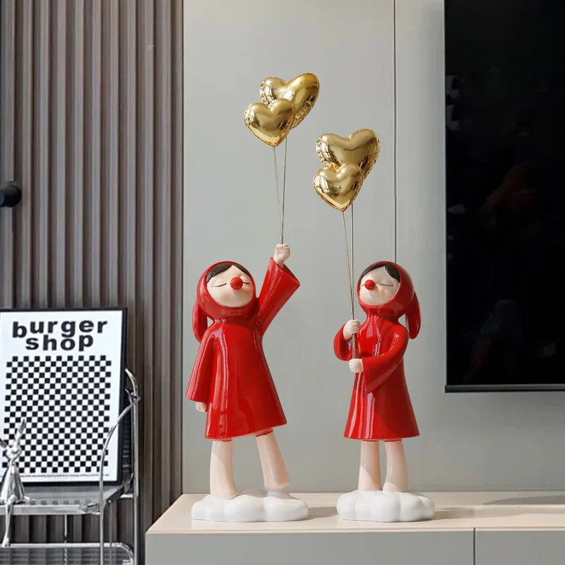 Creative Balloon Girl Resin Sculpture Modern Nordic Home Furnishings Home Decoration Accessories for Living Room Animal Figures
Creative Balloon Girl Resin Sculpture Modern Nordic Home Furnishings Home Decoration Accessories for Living Room Animal Figures