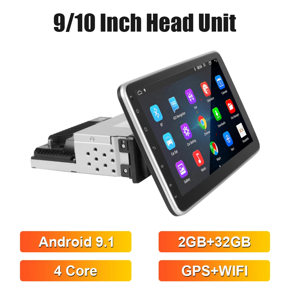 LEEPEE Android 9.1 9/10 Inch Stereo Receiver 1 Din Car Radio Universal Multimedia Player Rotatable Touch Screen Bluetooth FM GPS
LEEPEE Android 9.1 9/10 Inch Stereo Receiver 1 Din Car Radio Universal Multimedia Player Rotatable Touch Screen Bluetooth FM GPS