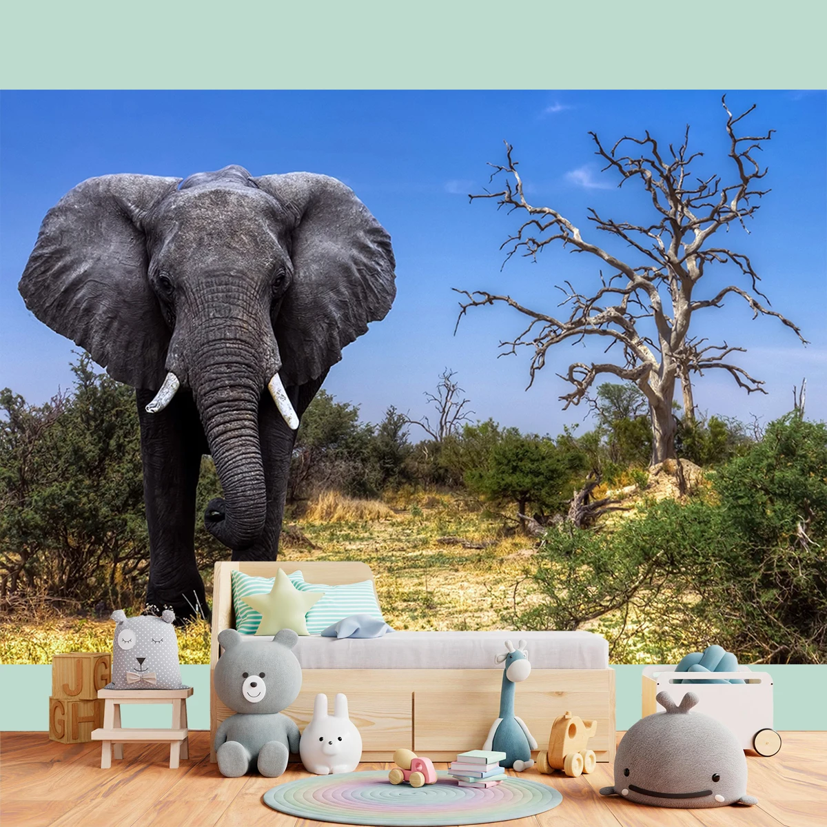 

10x6 футов африканская Саванна Лес Животные гостиная слон семейный закат великолепный фон для телевизора декор для колледжа фотосъемки реквизит