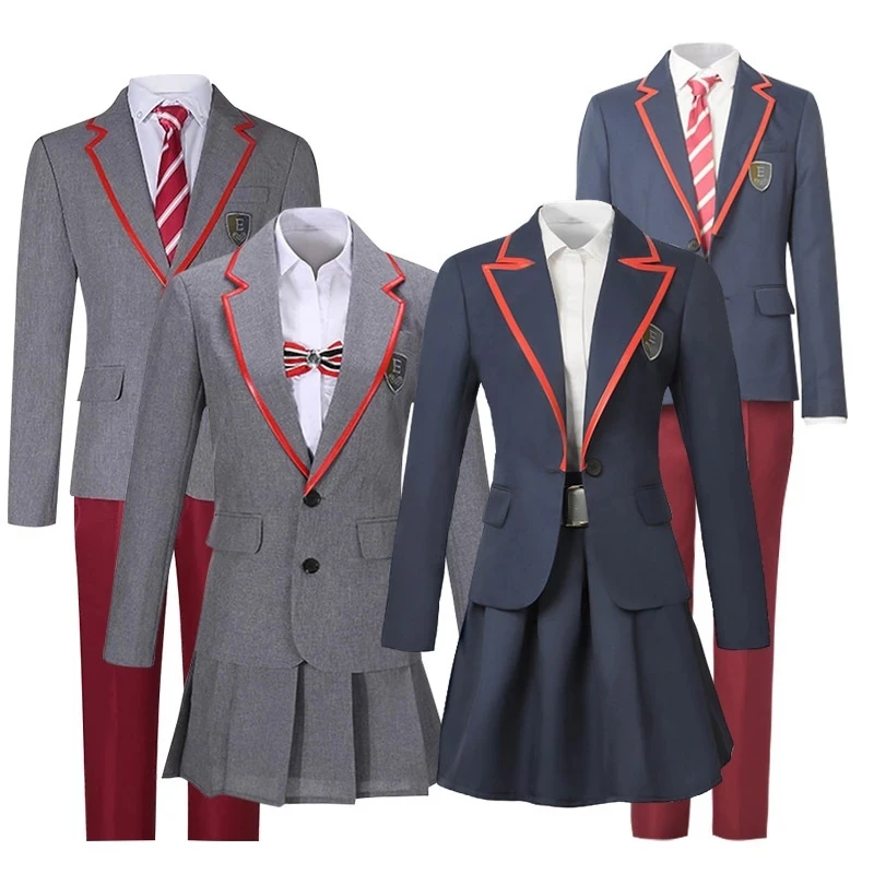 Elite School Uniform Costume Adult Women Man Jacket Shirt Skirt Pleated JK Cloth TV Series Cosplay Halloween
Elite School Uniform Costume Adult Women Man Jacket Shirt Skirt Pleated JK Cloth TV Series Cosplay Halloween