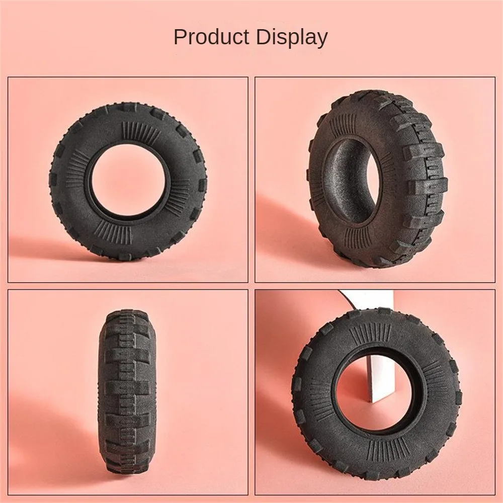 

Mini Elasticity Tire Dog Cat Toy Squeak Sound Chew Bite Resistant Funny Puppy Training Molar Toys Dog Interactive Pet Supplies