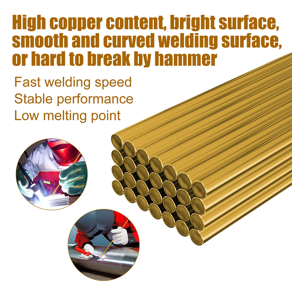 10 Pcs Brass Welding Rods Good Corrosion Resistance Good Forgeability Great Welding Effect High Strength Light Weight
10 Pcs Brass Welding Rods Good Corrosion Resistance Good Forgeability Great Welding Effect High Strength Light Weight