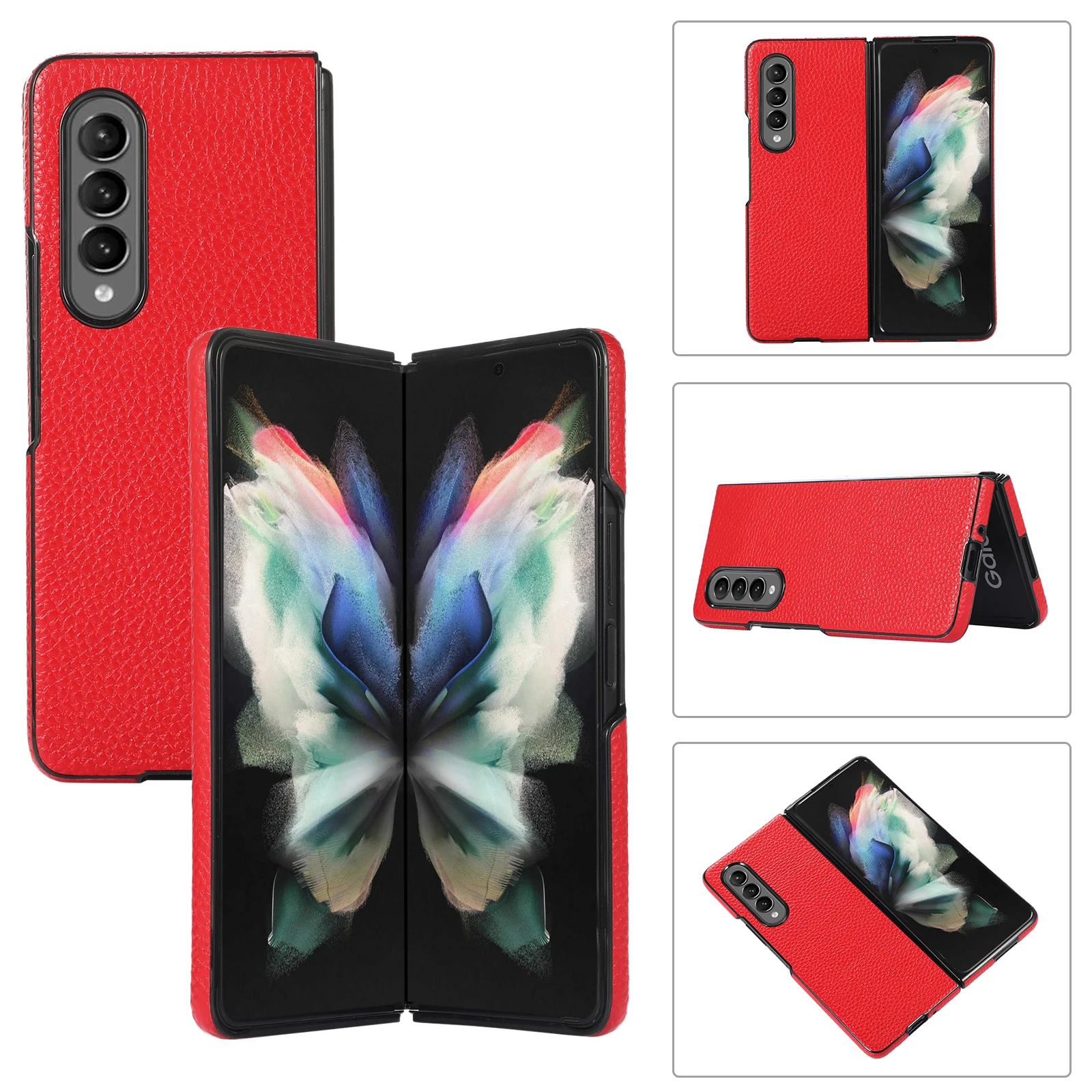 20Pcs/Premium Litchi Grain Real Leather Case for Samsung Galaxy Z Fold 3 Scratch-Resistant Solid Color Cover For Z Fold3 Case
20Pcs/Premium Litchi Grain Real Leather Case for Samsung Galaxy Z Fold 3 Scratch-Resistant Solid Color Cover For Z Fold3 Case