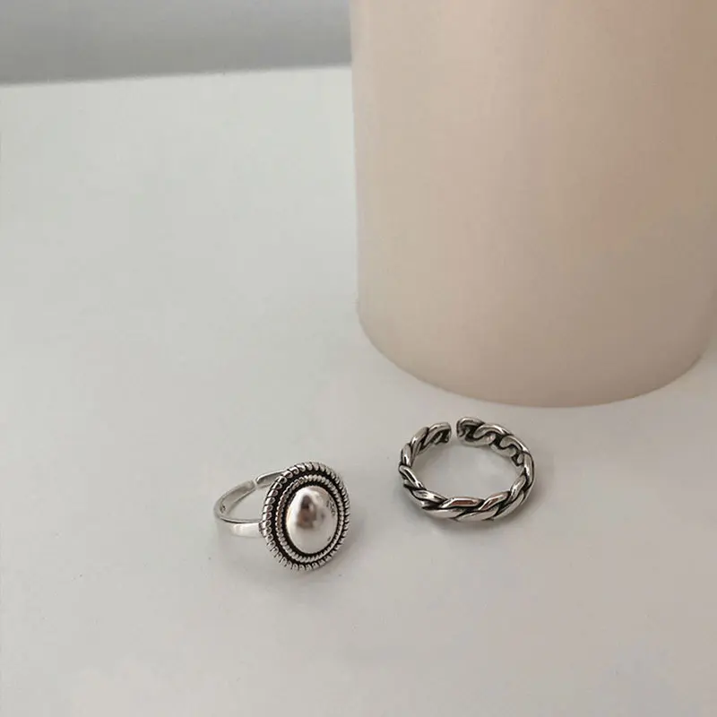 PTQASP Rings Couples Accessories INS Fashion Vintage Twist Design Round Shape Geometric Jewelry
PTQASP Rings Couples Accessories INS Fashion Vintage Twist Design Round Shape Geometric Jewelry