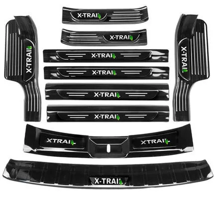 For Nissan X-Trail 2017-2020 stainless steel welcome pedal trunk threshold guard plate anti-scratch protection car accessories
For Nissan X-Trail 2017-2020 stainless steel welcome pedal trunk threshold guard plate anti-scratch protection car accessories