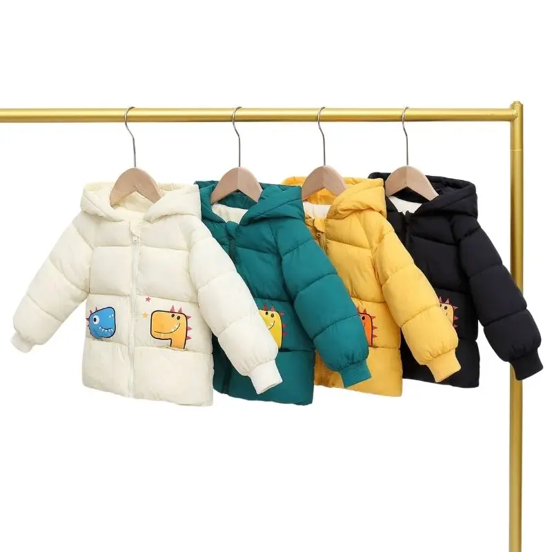 Winter Warm Jacket For Baby Boys Cotton Cartoon Dinosaur Thick Hooded Plus Velvet Children Outerwear Coats Kids Birthday Gift
Winter Warm Jacket For Baby Boys Cotton Cartoon Dinosaur Thick Hooded Plus Velvet Children Outerwear Coats Kids Birthday Gift