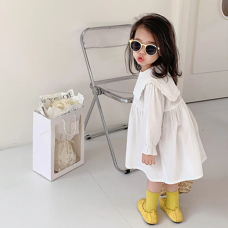 2022 Spring fashion Girls linen cotton solid color dress long sleeve turn-down collar princess dress
2022 Spring fashion Girls linen cotton solid color dress long sleeve turn-down collar princess dress