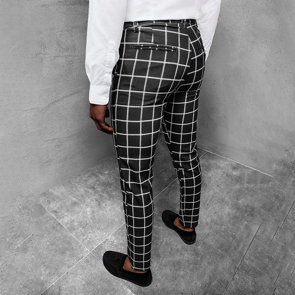 Male Mens Pants Leisure Formal Gentleman Party Plaid Skinny Pants Straight Leg Stretch Trousers Wedding Fashion
Male Mens Pants Leisure Formal Gentleman Party Plaid Skinny Pants Straight Leg Stretch Trousers Wedding Fashion