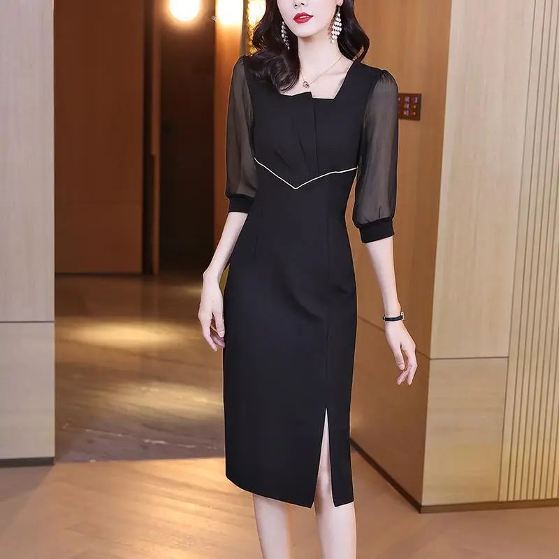 Маленькое черное платье-Юбка Для Женщин, сберегающие стройнящие сапоги, платье на бедрах в стиле Хепберн, высококачественное черное однотонное Повседневное платье
Маленькое черное платье-Юбка Для Женщин, сберегающие стройнящие сапоги, платье на бедрах в стиле Хепберн, высококачественное черное однотонное Повседневное платье