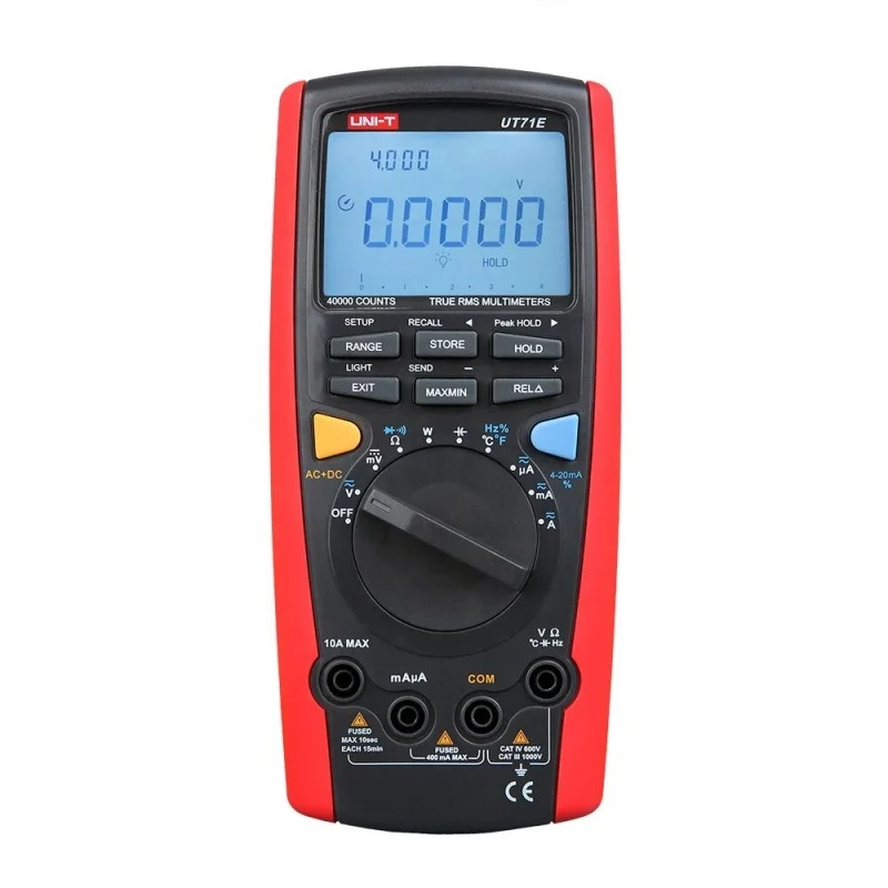 UT71E Smart digital Multimeter Ture RMS Multimeter Auto Range 39999 LCD Backlight Display
UT71E Smart digital Multimeter Ture RMS Multimeter Auto Range 39999 LCD Backlight Display