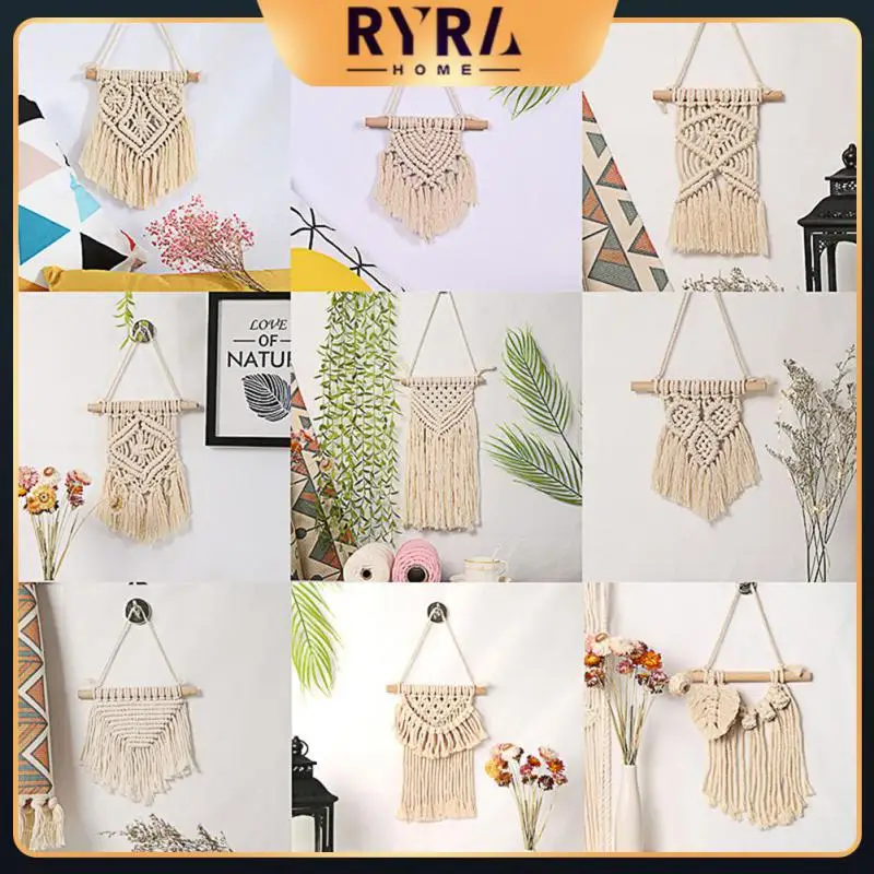 Woven Tapestry Hand-woven Pendant Wall Hanging Art Bohemian Crafts Macrame Decoration Home Bedroom Decoration Tapestry
Woven Tapestry Hand-woven Pendant Wall Hanging Art Bohemian Crafts Macrame Decoration Home Bedroom Decoration Tapestry