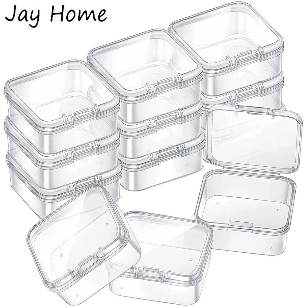 5Pcs Small Clear Plastic Case Square Beads Storage Container Box with Hinged Lid for DIY Crafts Jewelry Beads Sewing Supplies
5Pcs Small Clear Plastic Case Square Beads Storage Container Box with Hinged Lid for DIY Crafts Jewelry Beads Sewing Supplies