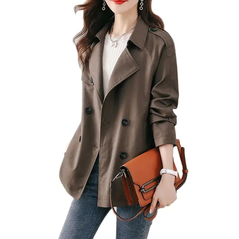 Women's Trench Coat Fashion Double-Breasted Windbreaker Outerwear Female Spring Autumn 2023 New Korean Version Short Suit Jacket
Women's Trench Coat Fashion Double-Breasted Windbreaker Outerwear Female Spring Autumn 2023 New Korean Version Short Suit Jacket