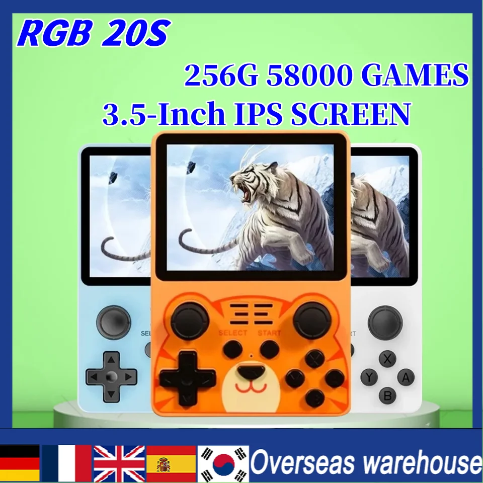 Powkiddy Rgb20s Retro Game Console Open Source System 3.5-inch Ips Screen Handheld Video Game Console 256g with 58000 Game Gifts
Powkiddy Rgb20s Retro Game Console Open Source System 3.5-inch Ips Screen Handheld Video Game Console 256g with 58000 Game Gifts